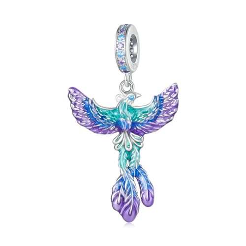 Abalorios para pulseras Pandora: colgantes de sirena y fresa en plata de ley 925