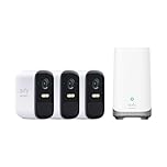 eufy Security, eufyCam 2C Pro 3-Cam Kit, Wireless Home Security System with 2K Resolution, 180-Day Battery Life, HomeBase S380 (HomeBase 3), No Monthly Fee (Renewed)