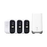 eufy Security, eufyCam 2C Pro 3-Cam Kit, Wireless Home Security System with 2K Resolution, 180-Day Battery Life, HomeBase S380 (HomeBase 3), No Monthly Fee (Renewed)