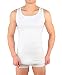 Produktbild 4er Pack Herren Unterhemd Achselshirt Tank Top aus 100% Baumwolle feinripp (glatt) in weiß, grau oder schwarz (2 / M, Weiß)