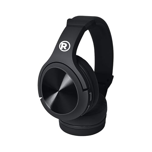 RadioShack Wireless, Over-Ear Headphones Feat. 7 Hours of Playback, Bluetooth Headphones with 300MAH Battery, V5.0, Black