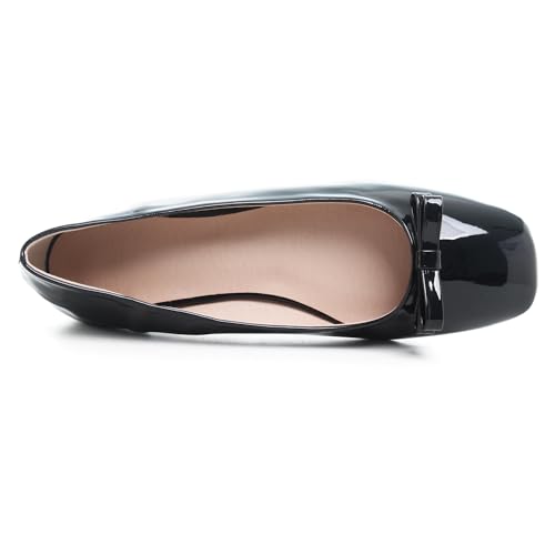 Image of Dear Time Women's Casual Foldable Ballet Flats Square Toe Ballerina Flats Shoes Comfortable