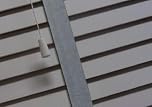 Faux Wood Window Venetian Blinds Blind With Tape 50mm Slats White Grey TRIMMABLE Fittings Included Luxury Look (Grey With Tape, 60cm Width x 150cm Drop)