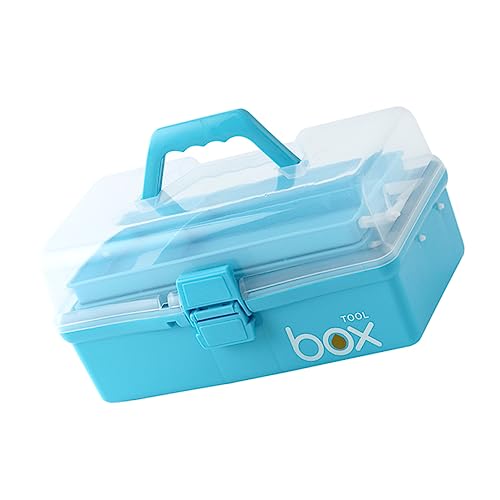 Boîte médicale portable STOBAZA S : trousse d'urgence bleu ciel contre le désordre