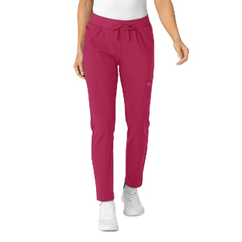 Image of Wink W123 Women's Flex-n-Reach Track Scrub Pant, Black, Large Petite