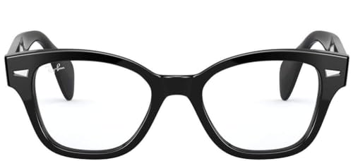 Image of Ray-Ban RX0880 Square Prescription Eyeglass Frames, Black /Demo Lens, 49 mm