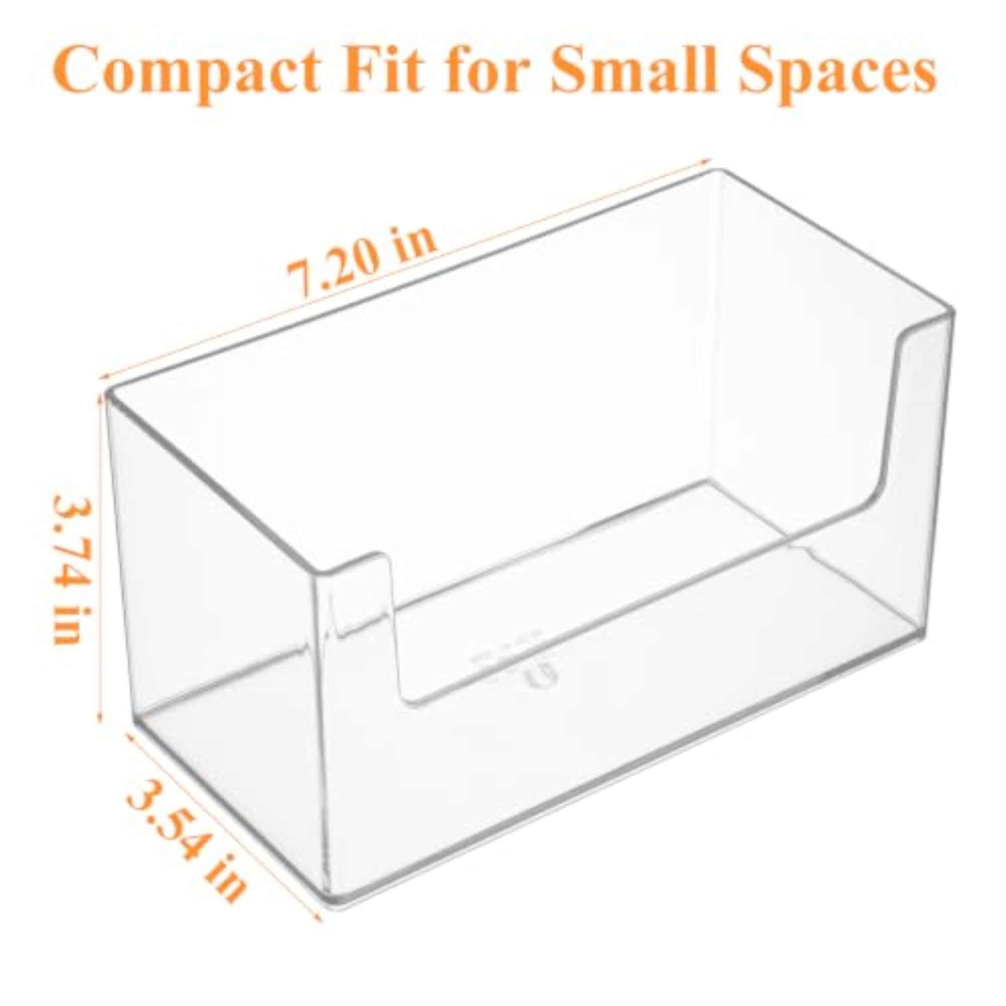 2 Pack Clear Vanity Organisers for Mirror Cabinet