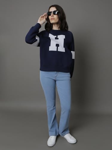 Image of HIGH STAR Women's Cotton Round Neck Sweatshirt