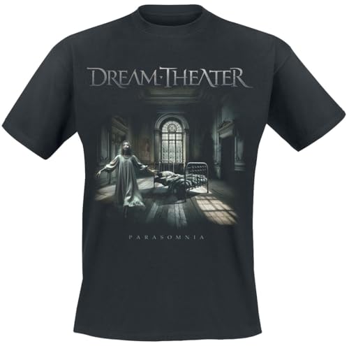 PlasticHead Dream Theater Parasomnia - Camiseta negra, Negro, M