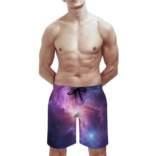 Fashion Swim Trunks with Drawstring, Soft Quick Dry Mesh Lining Beach Shorts Summer Vacation Swimwear3