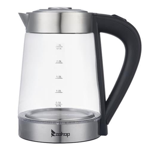 Hervidor eléctrico sin contacto plástico, 2.5L, acero inoxidable miniatura 4