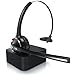 Produktbild CSL - Headset kabellos mit Ladestation - Bluetooth PC Headset mit flexiblem Mikrofon - Multipoint - kabellos - leicht - freisprechen - für Auto und LKW Computer Call Center Handys