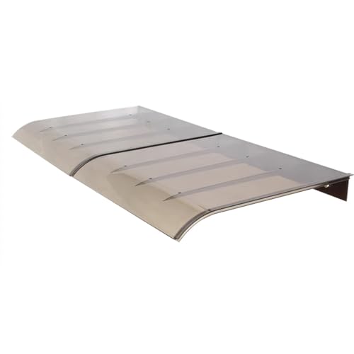 Marquesina para Puertas Marrón,Tejadillo de Protección,Marquesina para Ventana de PC,Tejadillo Puerta de Estilo Moderno,Toldo Cubierta Curvo,para Porche Exteriores (40x50cm/16x20)