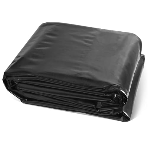UV Resistant HDPE Pond Liner 1x6m 2x 4x7m 8x10m 10x12m Flexible Rubber Film for Outdoor Ponds Aquaponics & Retention Basins (2x2.5m)