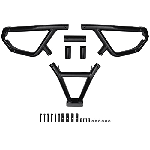 Katimoto Rear Bumper For Polaris Sportsman 450 570 21-23, Black Rear Steel Brushguard Guard Rear Profile Bumper For 2021-2023 Polaris Sportsman 450 570 Accessories (Replace #2884847) #TOP5