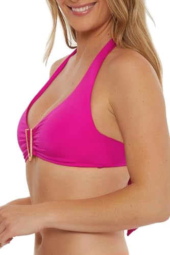 Trina Turk Women's Standard Monaco U-Wire Halter Bikini Top, Adjustable, Tie Back, Swimwear Separates2