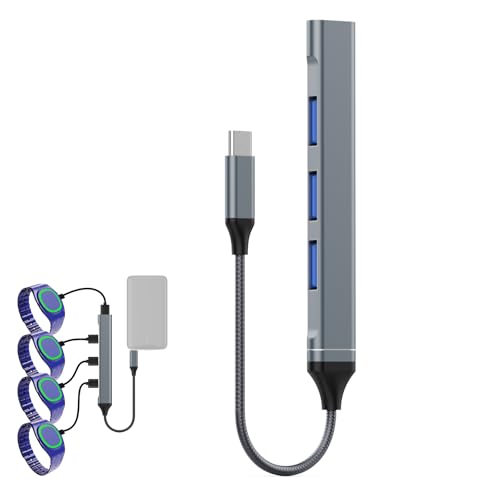 Charging Hub USB C (1 PCS) for MagicBand+ Plus Magic Band 4-in-1 Multicharger Compatible with MagicBand Plus Official & Replacement Chargers Disneyland Accessories Disney-World Essentials