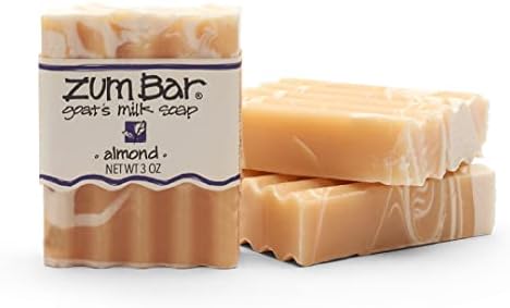 Indigo Wild Zum Bar Goat's Milk Soap - Almond - 3 oz (3 Pack)