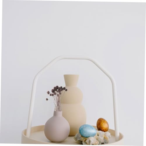 Tofficu 20pcs Flores Secas Craspedia Color Café miniatura 7