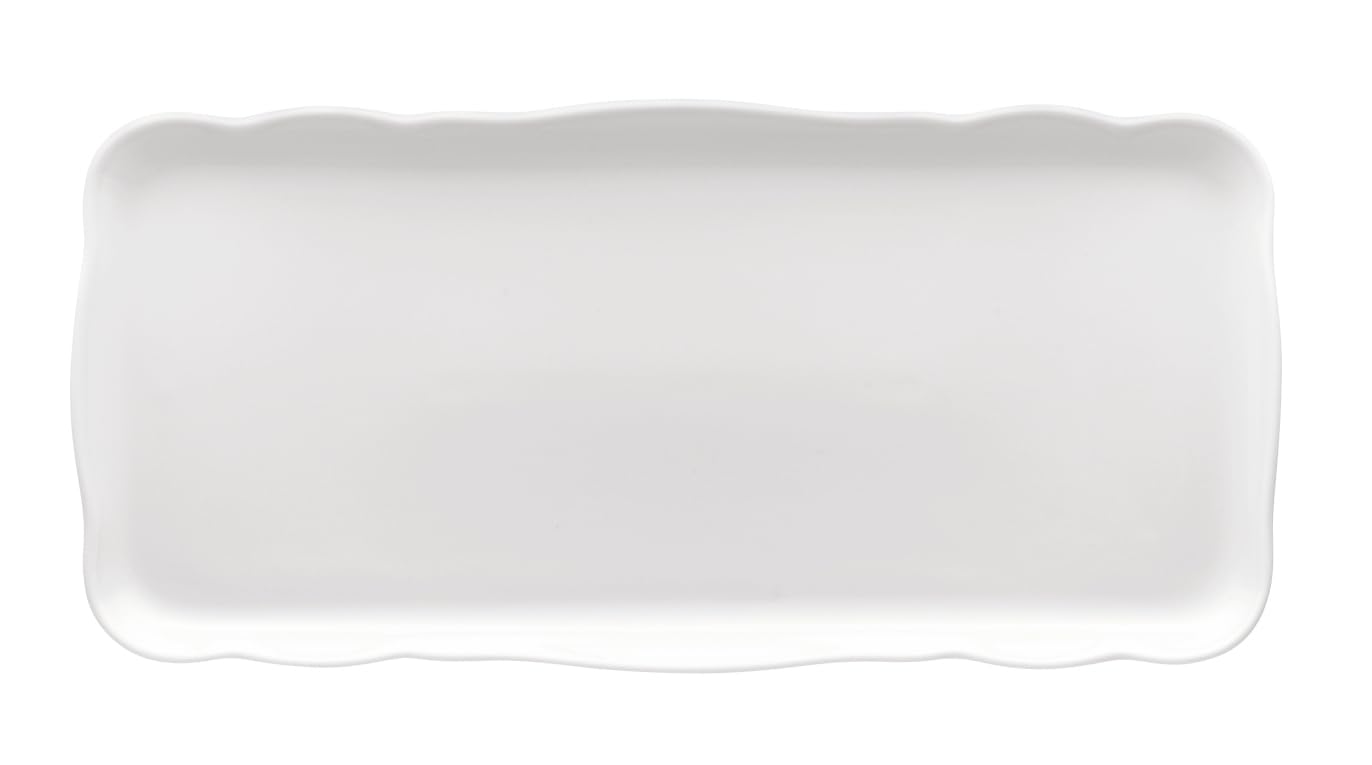 Hutschenreuther Maria Theresia 02013-80001-12844 talerz na ciasto prostokątny 33 x 15,5 cm biały