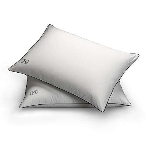 Pillow Guy White Goose Down Stomach Sleeper Pillow Set, King