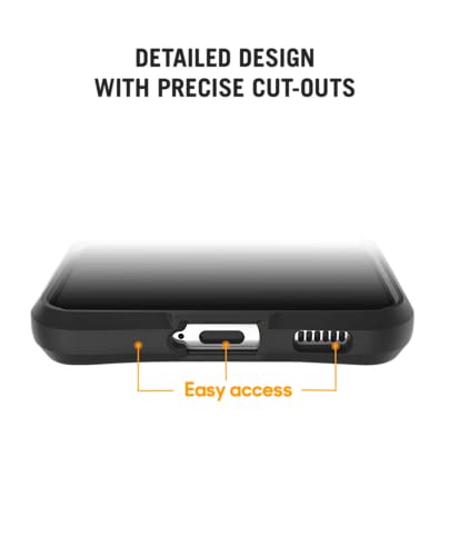 Image of DailyObjects Case for Samsung Galaxy S25 Plus, Drop Protection Polycarbonate Black Hybrid Slim Shockproof Back Cover