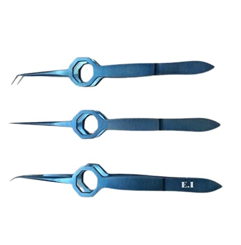 Titanium Hair Transplant Tweezers forceps Straight Curved & Angled tip Any One-image-32