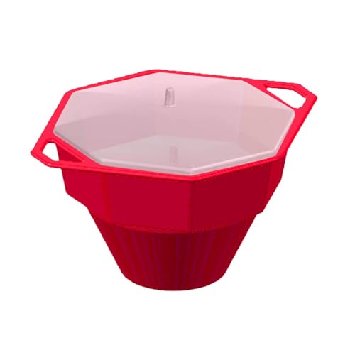 Cuenco para palomitas de maíz para microondas, para hacer palomitas de maíz para microondas, cuenco reutilizable de silicona para hacer palomitas de maíz, plegable, apto para lavavajillas, con tapa y