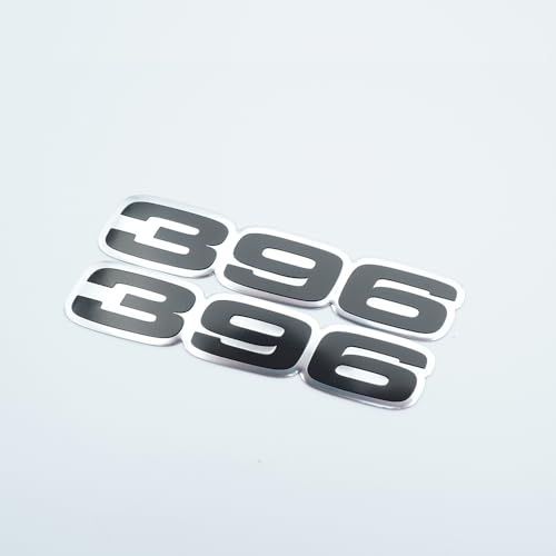 Placa de identificación de motor 396 en aluminio pulido para camión 3