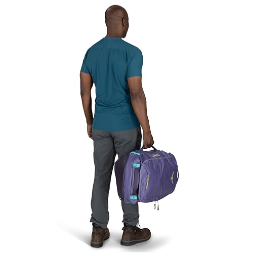 Osprey Transporter 40L Lightweight Travel Duffel Bag - Water Resistant Carry On Gear Bag for Men and Women, Pine Leaf - Image 9