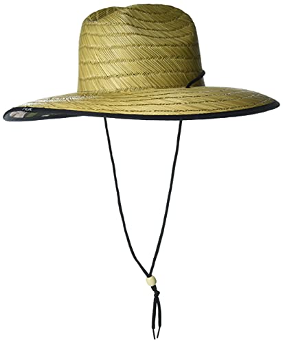 HUK Men's Standard Patch Straw Wide Brim Fishing Hat, Hunt Club Camo, OSFA