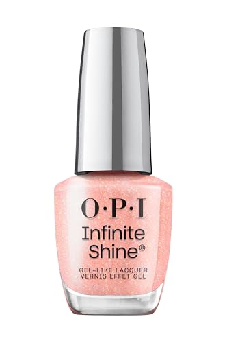 OPI Infinite Shine - Colección OPI'm Dreaming - Esmalte de Uñas Coral Brillante Translúcido - Efecto Gel, Duradero- Tono Suzi's Pedicure Throne (15ml)
