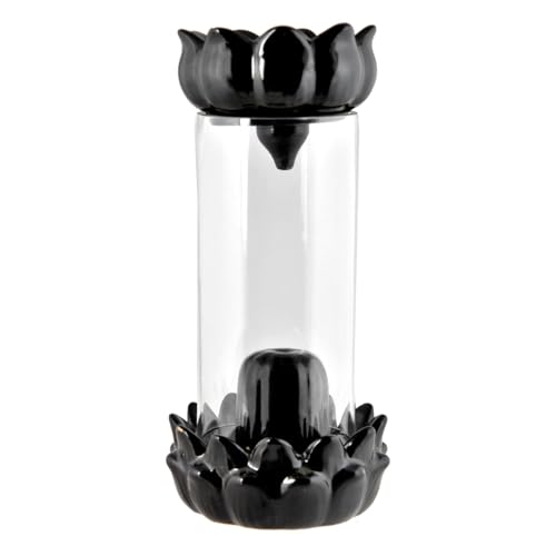 Image of Ceramic Big Size Shivling Shiv Backflow Smoke Fountain Incense Holder for Home Decor Gifts with Fragrances Cones (50 Cones) by Craftam
