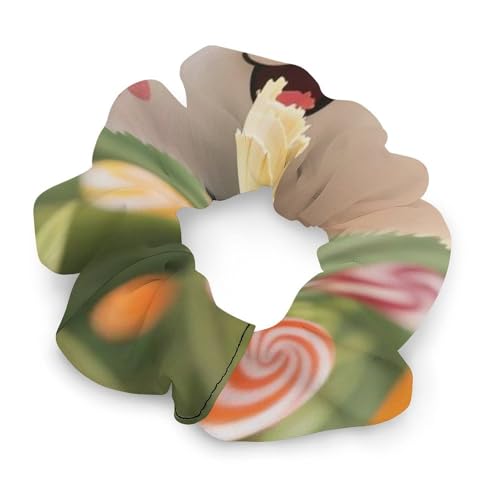 Bow - Freckle Panda Satin Scrunchies for Hair Sleep, Soft Hair Ties...