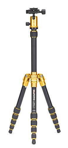 Mefoto Classic Aluminum Backpacker Travel Tripod Kit - Hot Yellow (A0350Q0Y) #TOP26