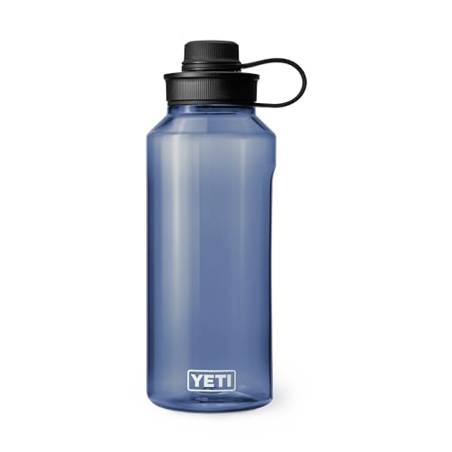 Image of YETI Yonder Water Bottle with Yonder Tether Cap, Lightweight, Leakproof and BPA-Free