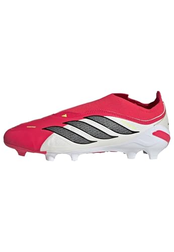 adidas Unisex niños Predator League Laceless Firm Ground Football Boots Kids, Lucid Red/Core Black/FTWR White, 31 EU