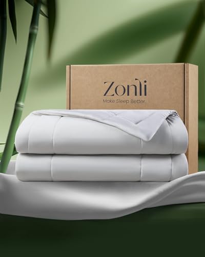 ZonLi Z-Magic 100% Cooling Bamboo Comforter from Viscose, Lightweight All-Season Breathable Bedding Blanket for Hot Sleepers ZonLi Z-Magic 100% Cooling Bamboo Comforter from Viscose, Lightweight All-Season Breathable Bedding Blanket for Hot Sleepers