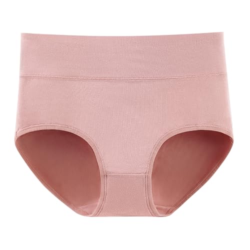 Womens Underwear Cotton Seamless Briefs High Waisted No Show Invisible Soft Stretch Bikini Hipster Brief Cheeky Panties