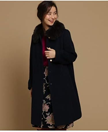 Amazon アナトリエ Anatelier S Lサイズあり ロングアルパカトップシャギーコート 40 L ディープネイビー 095 コート ジャケット 通販