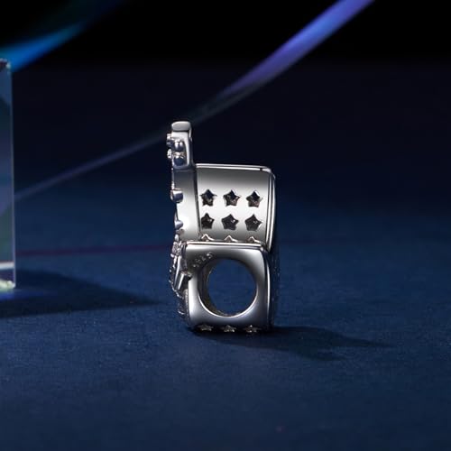 Dijes de mano esqueleto vintage de plata para pulseras de mujer 3