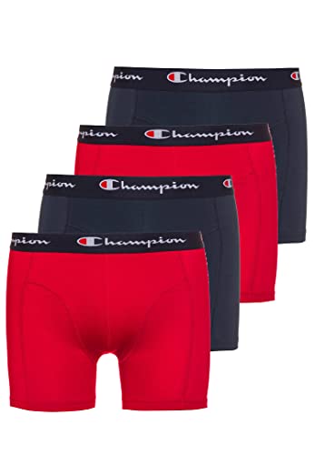 Bóxers Champion pack de 4 calzoncillos azules y rojos talla S para hombre