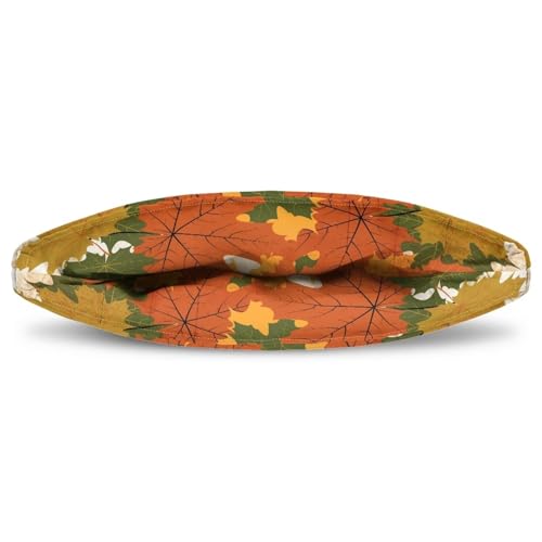 Image of Hudotybom Fall Maple Leaf Tea Cozy for Teapot Insulated Large Teapot Cover to Keep Warm Tea Kettle Cover Thanksgiving Fall Kitchen Home Decorations