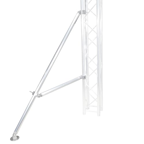 ProX XT-AC612 Outrigger Brace & Lower Support Bar with Hinged Rubber Feet -White, Silver