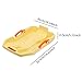 Menolana Kids Downhill Snow Sled with Brake Handles with Pull Rope,Lightweight Snow Sleds 24.6inch Long Multipurpose for Kids Winter Fun Dunes Sand Sled, Yellow