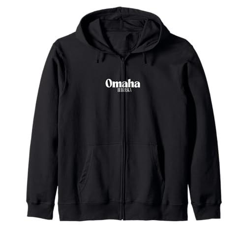 Omaha Nebraska Zip Hoodie