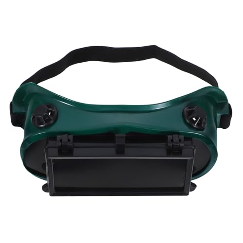 Image of FUTUREORYY Flip-Up Welding Goggles Eye Protection Glasses Impact Resistant Safety Goggles for Welders with Dual Flip Lenses Dustproof Welding Glasses for Men
