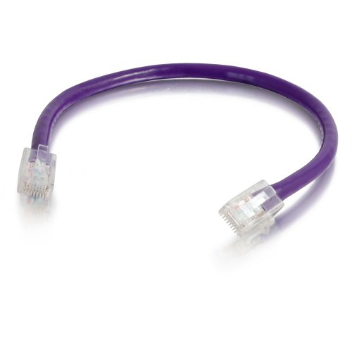Image of C2G 00596 Cat5e Cable - Non-Booted Unshielded Ethernet Network Patch Cable, Purple (12 Feet, 3.65 Meters)