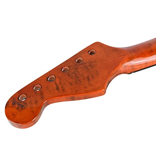 Brteyes Rose Wood Electric Guitar Neck 22 Fret Maple Fretboard Guitar Neck Electric Guitar Neck Replacement For Guitar Neck Diy Parts Replacement,For Tl Tele Back Center Line #TOP7