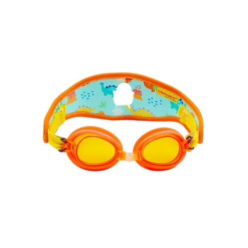 Lunettes de natation enfants réglables Booggles Dino avec verres anti-buée et UV